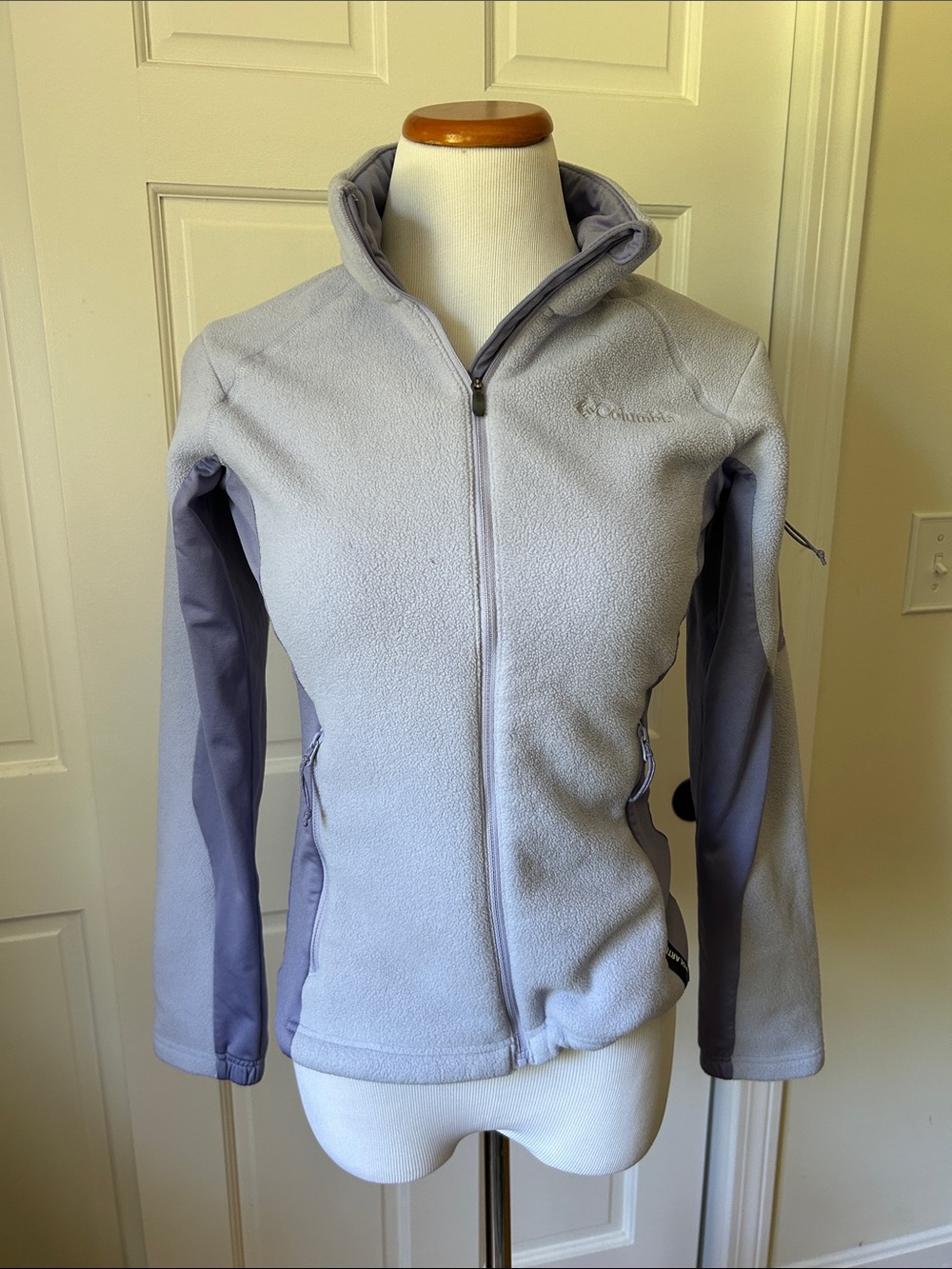 Columbia kids Light Lavender Full-Zip Teddy Fleece Jacket